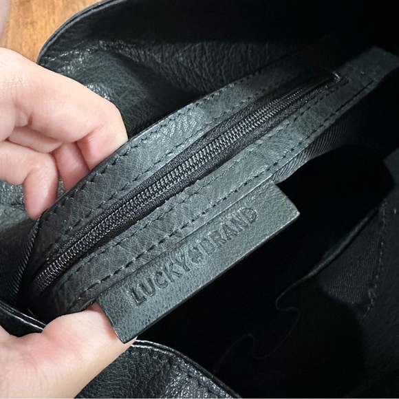 Lucky Brand Hobo Round Crescent Leather Shoulder Bag - Picture 4 of 9